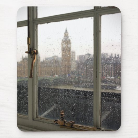 Rainy Day View on Big Ben - London Mouse pad マウスパッド (正面)