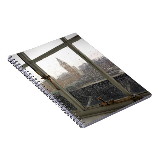Rainy Day View on Big Ben - London Notebook ノートブック (右側)
