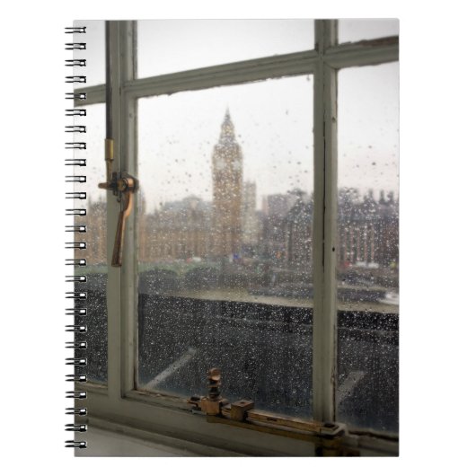 Rainy Day View on Big Ben - London Notebook ノートブック (正面)
