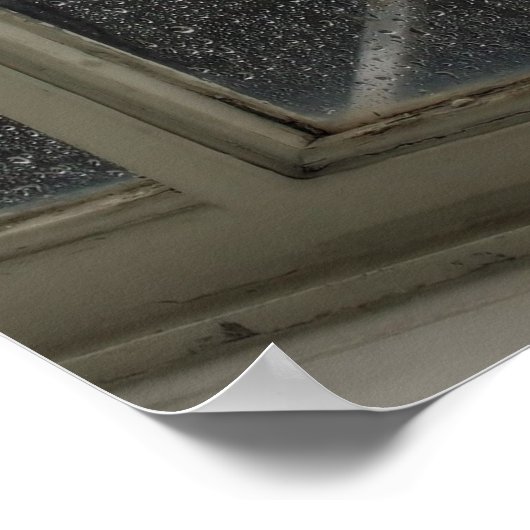 Rainy Day View on Big Ben - London Poster ポスター (角)