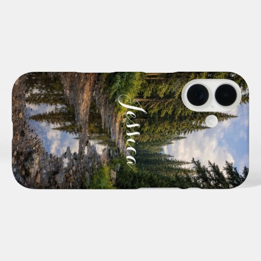 Rainy Forest Path Landscape Personalized Case-Mate iPhoneケース (裏面 (横))