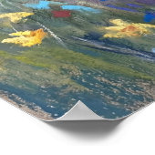 Rainy Garden Stroll - Pastel Painting Style Art ポスター (角)