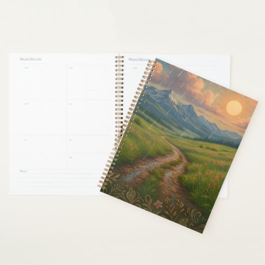 Rainy Mountain Morning プランナー手帳 (ディスプレー)