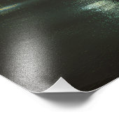 Rainy Neon Japanese Corner Store フォトプリント (角)