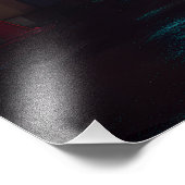 Rainy Neon Tokyo Alley フォトプリント (角)