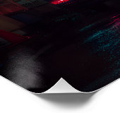 Rainy Neon Tokyo Alley ポスター (コーナー)