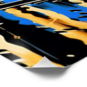 Rainy Night in Paris:ヴィンテージカフェポスター ポスター (コーナー)