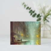 Rainy Night in the Cityはがき ポストカード (スタンド正面)