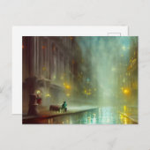 Rainy Night in the Cityはがき ポストカード (正面/裏面)