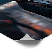 Rainy Night in the City - Urban Solitude ポスター (角)