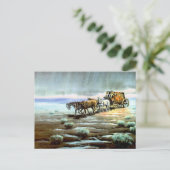 RAINY STAGECOACH by SHARON SHARPE ポストカード (スタンド正面)
