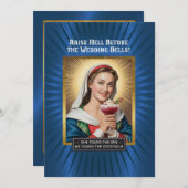 Raise Hell Before Wedding Bells, Bachelorette  招待状 (正面/裏面)