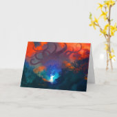 Raise Hell RPGゲーマーユニーククリスマスホリデーカード カード (黄色い花)