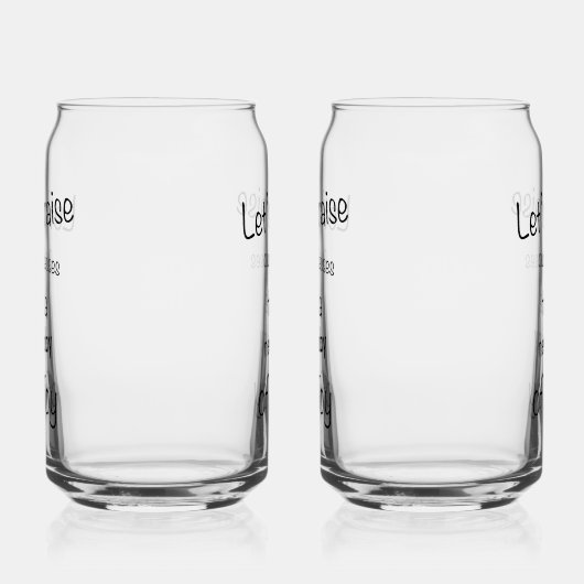 Raise Our Glasses Glass ガラス缶 (左)