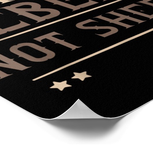 Raise Rebels Not Sheep Independent Motivation -  ポスター (角)