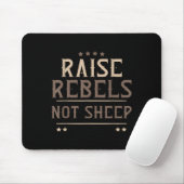 Raise Rebels Not Sheep Independent Motivation -  マウスパッド (マウス)