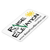 Raise Your Elevation Asheville – カーマグネット マグネット (左側)