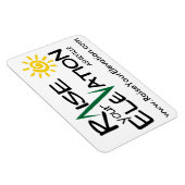 Raise Your Elevation Asheville – カーマグネット マグネット (右側)