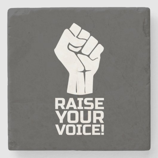 Raise Your Voice 1 W ストーンコースター (正面)