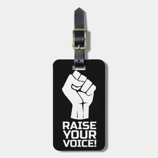 Raise Your Voice 1 W ラゲッジタグ (正面縦)