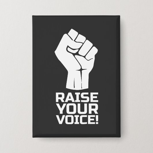 Raise Your Voice 1 W 缶バッジ (正面)
