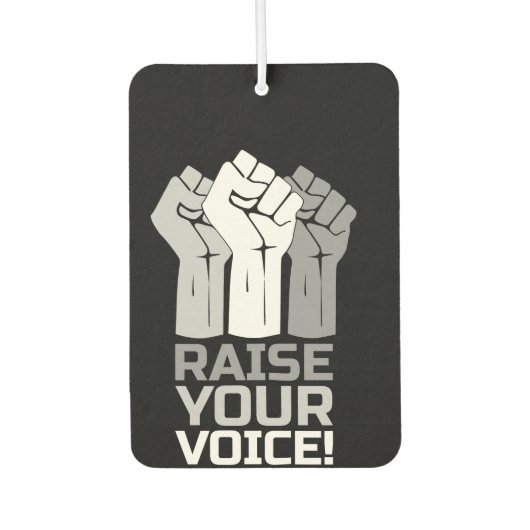 Raise Your Voice 3 W カーエアーフレッシュナー (正面)