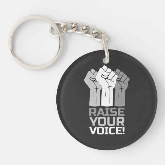 Raise Your Voice 3 W キーホルダー (正面)