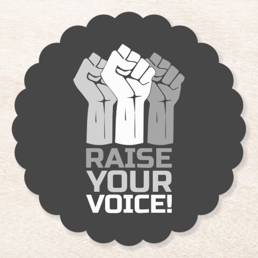 Raise Your Voice 3 W ペーパーコースター (正面)