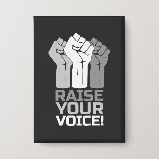 Raise Your Voice 3 W 缶バッジ (正面)