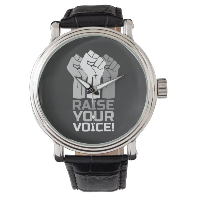 Raise Your Voice 3 W 腕時計 (正面)