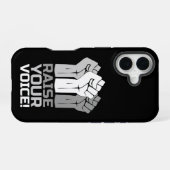 Raise Your Voice 3 W iPhone 16ケース (裏面横)