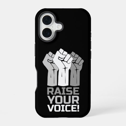 Raise Your Voice 3 W iPhone 16ケース (裏面)