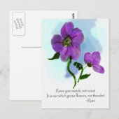 Raise Your Words Rumiはがき ポストカード (正面/裏面)