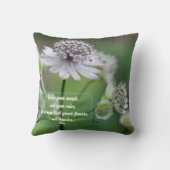 Raise Your Words Rumi Inspirational Quote  クッション (裏面)