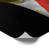 Raised Clenched Fist with Filipino Flag ポスター (角)