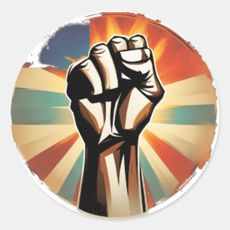 RAISED FISTシリーズ – レトロバッジ ラウンドシール