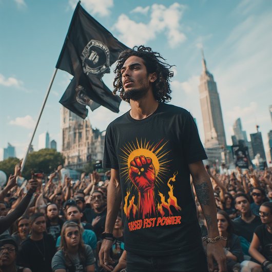 Raised Fist Power Activism Symbol,Protest Equality Tシャツ