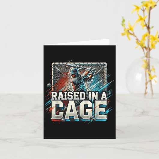 Raised In A Cage Baseball Training, Batting Cage D カード (黄色い花)