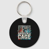 Raised In A Cage Baseball Training, Batting Cage D キーホルダー (正面)