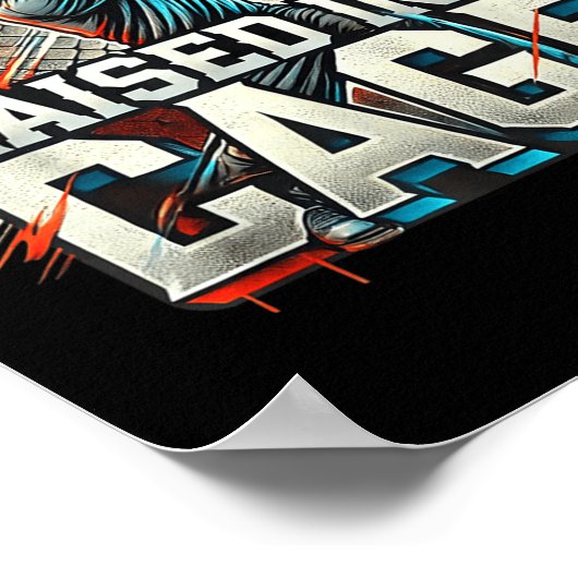 Raised In A Cage Baseball Training, Batting Cage D ポスター (角)