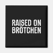 Raised On Brotchen German Bread Roll Funny Food Qu マグネット (正面)
