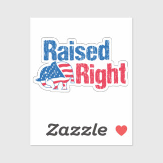 Raised Right シール