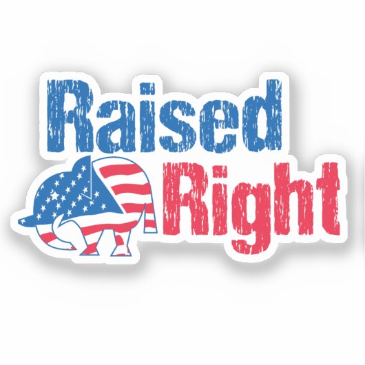 Raised Right シール (正面)