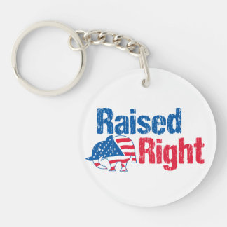 Raised Right - 共和党員 キーホルダー