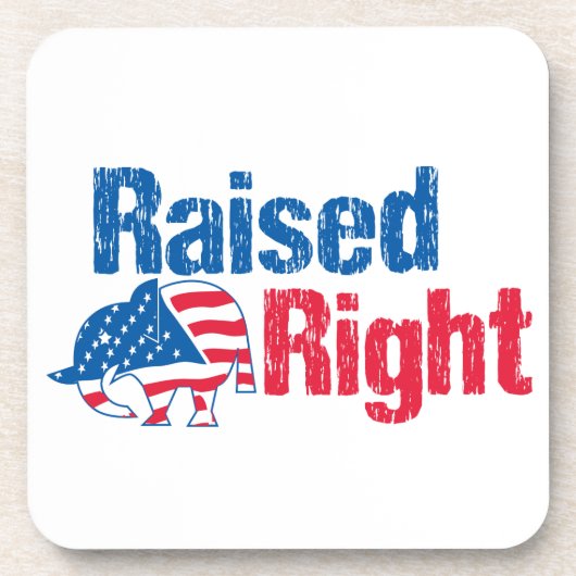Raised Right - Republican コースター (正面)