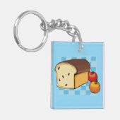 Raisin Bread Loaf and Red Apples キーホルダー (正面左)
