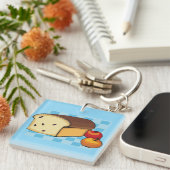 Raisin Bread Loaf and Red Apples キーホルダー (正面右)