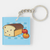 Raisin Bread Loaf and Red Apples キーホルダー (裏面)