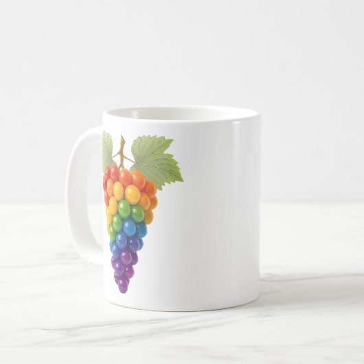 Raisin multicolore original コーヒーマグカップ (正面左)