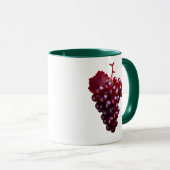 Raisin rouge réaliste マグカップ (正面右)